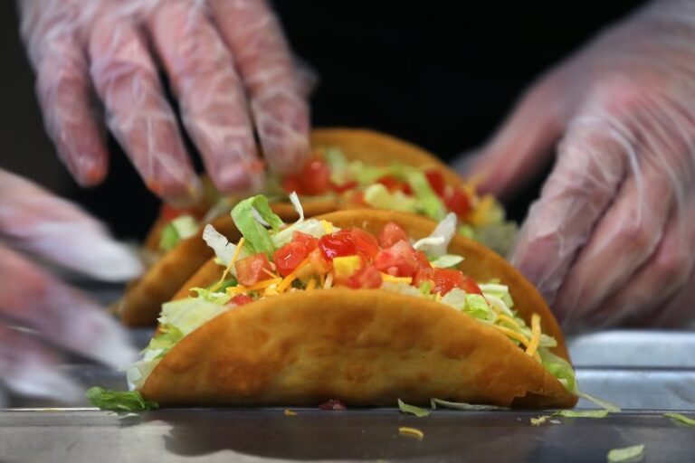 Taco Bell said Friday that it has removed Taylor Farms lettuce from its restaurants and its nationwide supply chain.