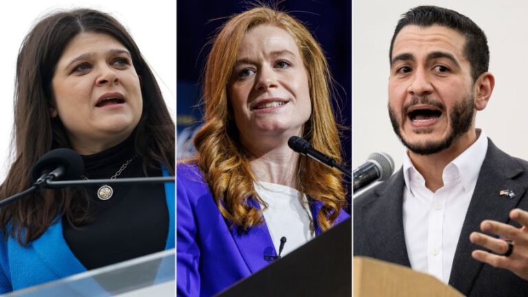 From left: Democrats Haley Stevens, Mallory McMorrow and Abdul El-Sayed.