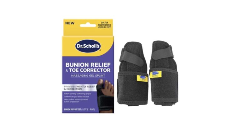 Dr. Scholl's Bunion Relief & Toe Corrector Massaging Gel Splint