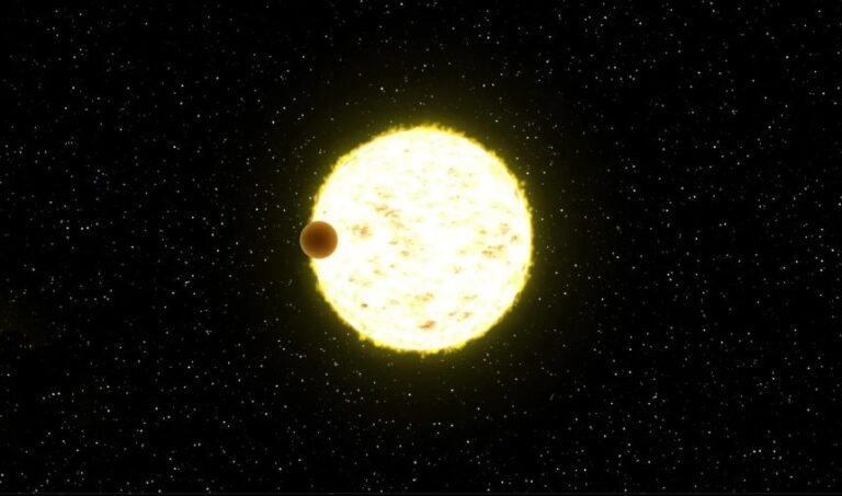 This illustration shows how Roman will look for planets in orbit around other stars.