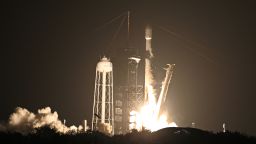 A SpaceX Falcon 9 rocket, carrying two lunar landers, lifted off on January 15, 2025.