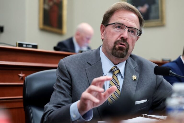 U.S. Representative Chuck Edwards (R-NC) attends a hearing on the Trump administration's 2027 budget request, on Capitol Hill in Washington, D.C., U.S., April 15, 2026.