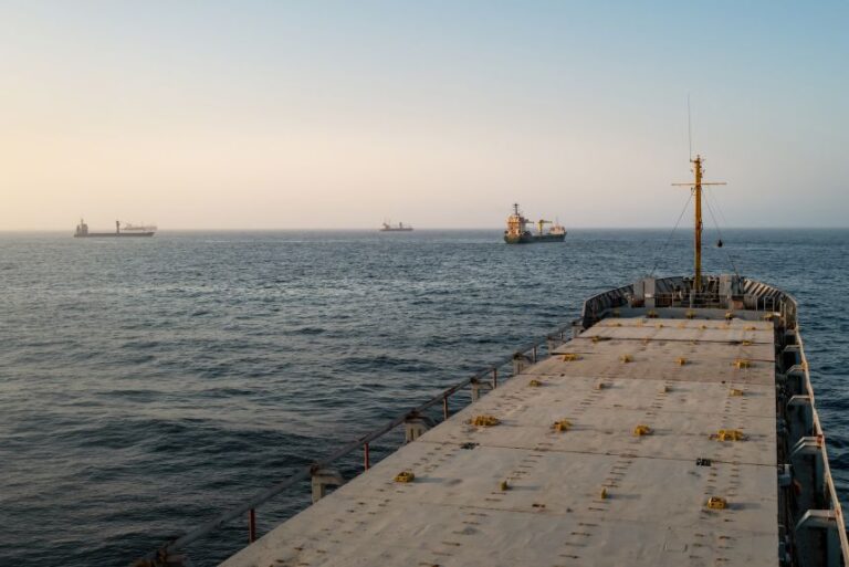 Oil tankers and cargo vessels are anchored off the coast of Oman after being stranded for days as congestion at Port Sultan Qaboos has prevented them from docking on June 23, 2026 in Muscat, Oman.