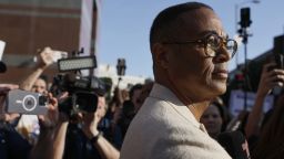 Journalist Don Lemon outside federal court in Los Angeles, on January 30.