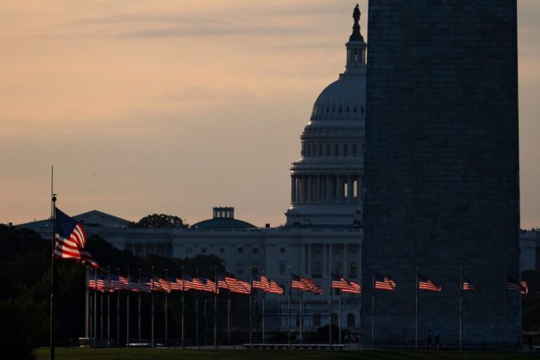 The US Capitol Dome at sunrise on July 23.