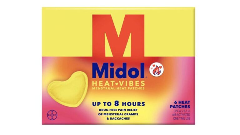 Midol Heat Vibes Menstrual Pain Relief Heat Patches