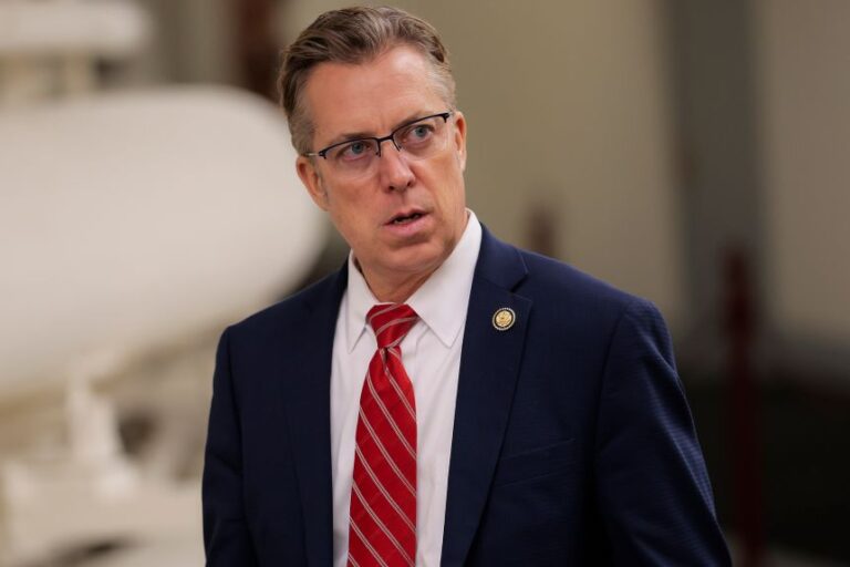 Rep. Andy Ogles walks through the US Capitol on February 3, 2026.