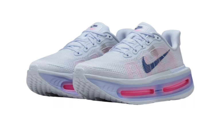 Nike Women's Vomero Premium in purple and pink.