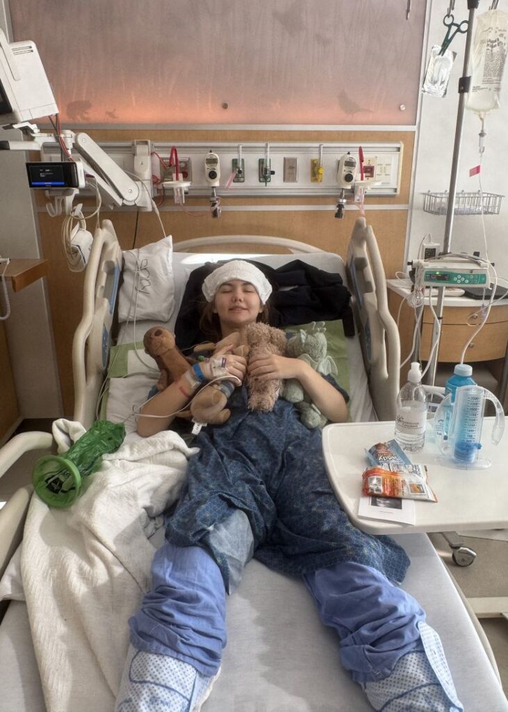 Sabina is getting treatment at Nationwide Children's Hospital in Columbus, Ohio.