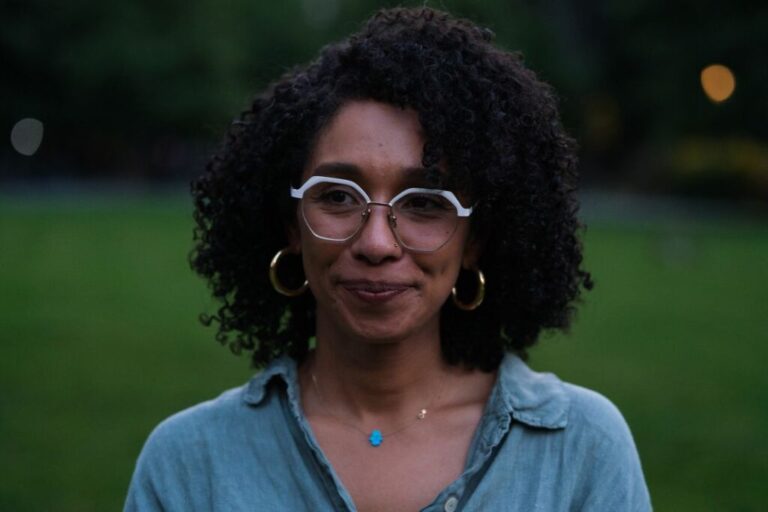 Darializa Avila Chevalier at Marcus Garvey Park in the Harlem neighborhood of New York on Wednesday.