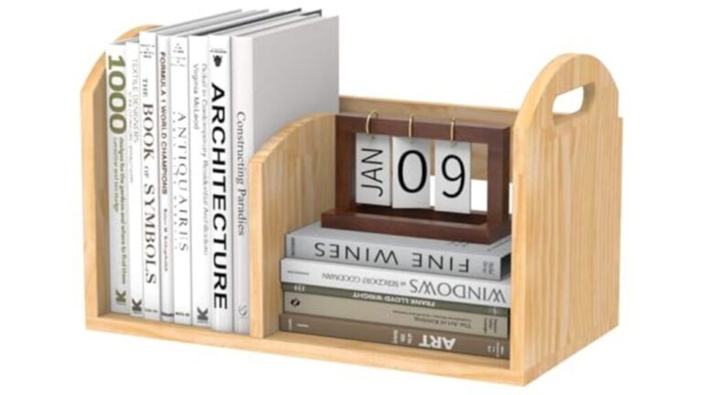 Soultopxin Adjustable Desktop Bookshelf