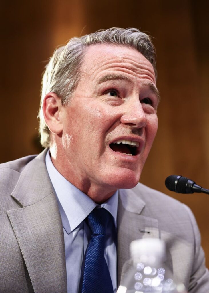 Sen. Jon Husted speaks during a Senate Appropriations committee on July 21.