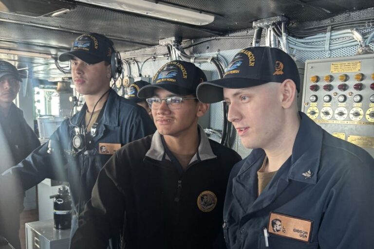 Many of the young sailors, who are between 18-to-23-years-old, have big jobs running the multi-billion-dollar ship.