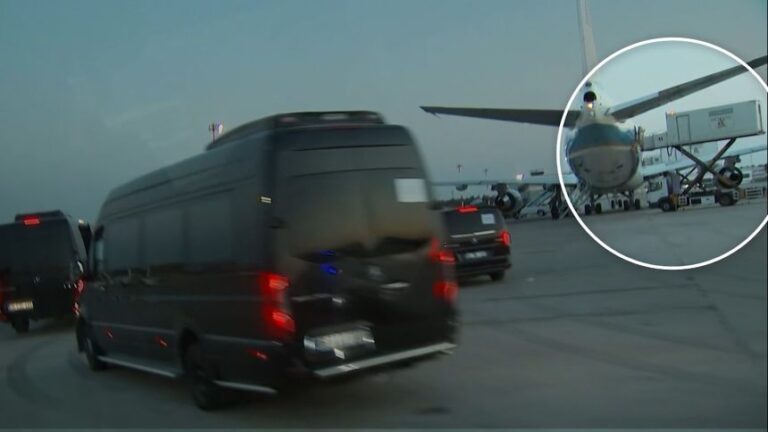 <p>While in Turkey for the NATO Summit in July, President Donald Trump flew out of the country on an alternate military plane which he boarded by hiding in a catering truck</p>