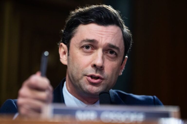 Sen. Jon Ossoff, D-Ga., questions Jay Clayton, nominee to be director of national intelligence, testifies during Clayton's Senate Select Intelligence Committee confirmation hearing in Dirksen building on July 15.