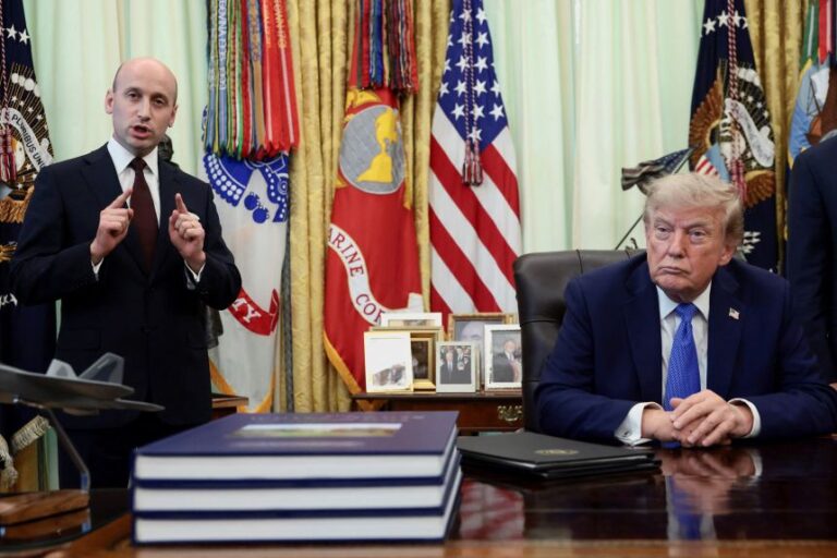White House Deputy Chief of Staff Stephen Miller cited Japan's vaccine policies at Monday's event.