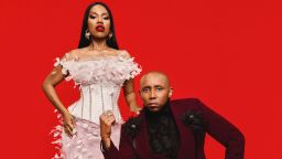 Stars of the Netflix’s show, “The Polygamist,” Gugu Gumede and S'dumo Mtshali.