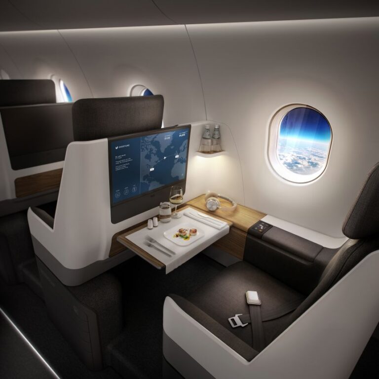 A rendering of the Overture passenger experience.