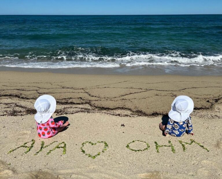 Hilary Swank shares the names of her twins in an Instagram post on Valentine’s Day, 2024.