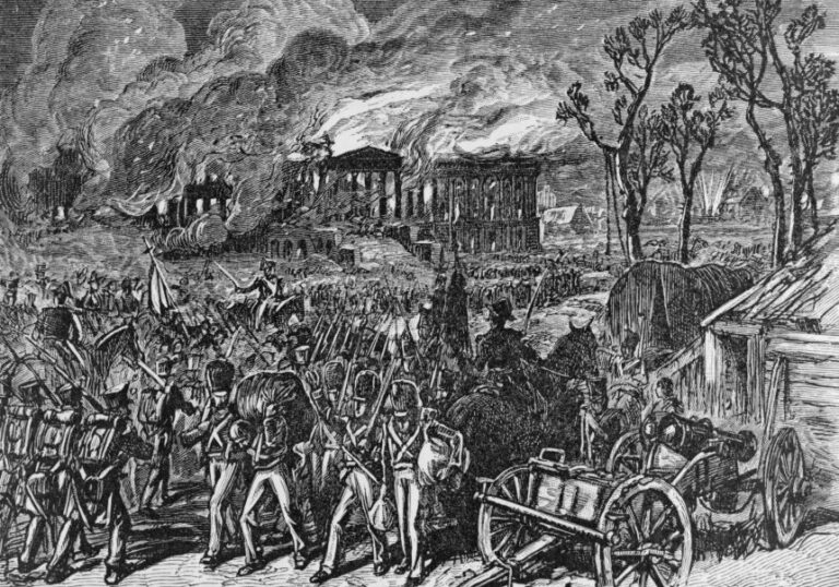 Capture and burning of Washington, DC, by the British.