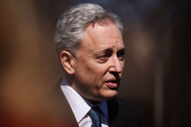 David Sacks, President Donald Trump's AI and crypto czar, speaks to press outside of the White House on March 7, 2025, in Washington, DC.