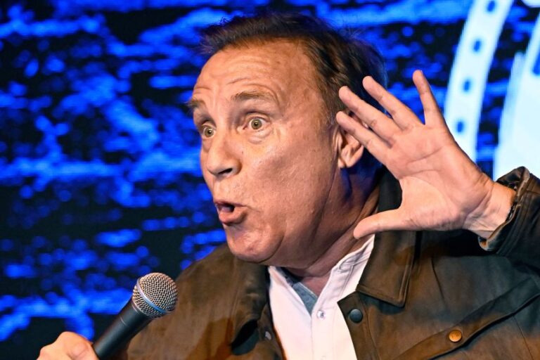 Comedian Craig Shoemaker, seen performing at The Ice House Comedy Club in March 2023 in Pasadena, California, is passionate about promoting the health benefits of laughing.