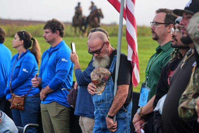 Visitors pay their respects at the Flight 93 National Memorial near Shanksville.