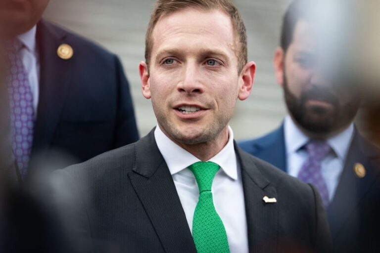 Rep. Max Miller speaks to reporters on May 8, 2024.