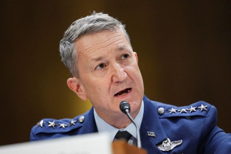 Chairman of the Joint Chiefs of Staff General Dan Caine testifies during a Senate Appropriations Committee hearing on July 21.