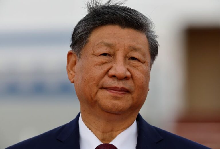 Chinese leader Xi Jinping, after arriving on Wednesday.
