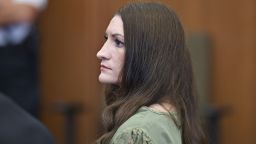 Defendant Lindsay Clancy watches jurors enter the courtroom.
The Lindsay Clancy jury resumes deliberations for a eight day on Friday, September 4, 2026