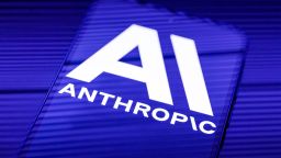 The Anthropic AI logo is displayed on a mobile phone screen in this photo illustration in Brussels, Belgium, on February 24, 2026. (Photo by Jonathan Raa/NurPhoto via Getty Images)