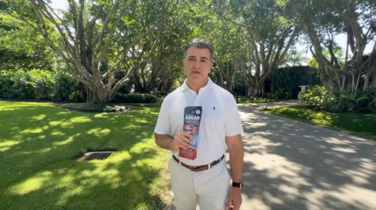Casey Askar appears in campaign video posted to his X account.