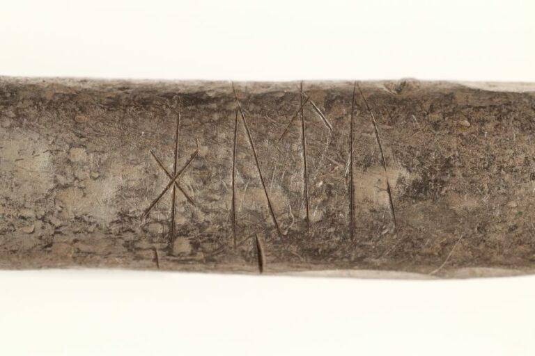 One of the silver bars has a runic inscription.