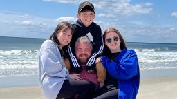 Matthew Horsnell, seen here with his children (from L to R) Makayla (19), Caden (11) and Rachel (18), wants the world to know about narcolepsy.