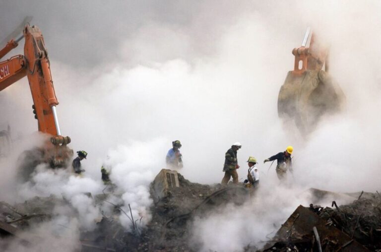 The US Centers for Disease Control and Prevention estimates that as many as 400,000 people were exposed to toxic dust after September 11. Some were first responders like firefighters and paramedics, but others were put in harm’s way because they returned to contaminated apartments, schools and offices.