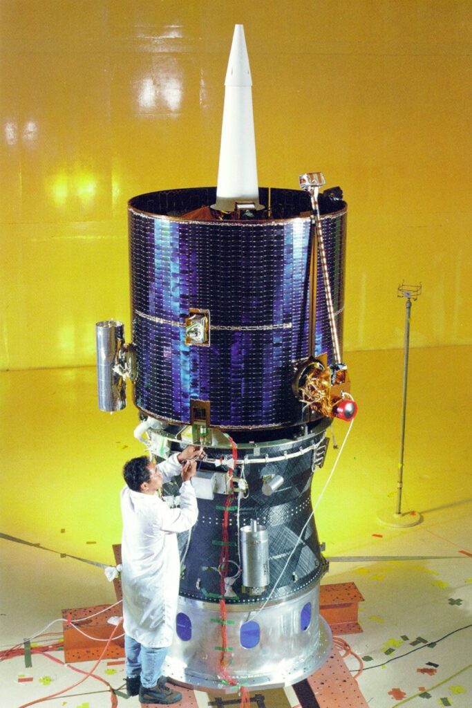 Launched in 1998, NASA's Lunar Prospector has mapped the moon's elemental composition, gravity fields and magnetic fields. The recent study used archival data from the probe.