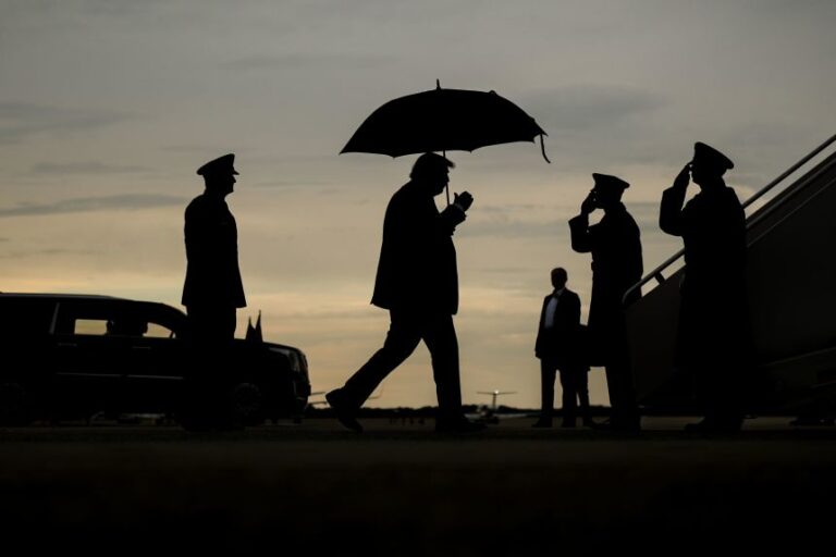 President Donald Trump walks to board Air Force One on September 4 at Joint Base Andrews, Maryland.