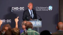 US Health and Human Services Secretary Robert F. Kennedy Jr. delivered a keynote address at the Children’s Health Defense conference on Thursday.