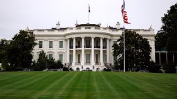 WASHINGTON, DC - SEPTEMBER 20: The White House is seen from the South Lawn on September 20, 2026 in Washington, DC. The Supreme Court let construction resume on the ballroom on August 31 in a 5-4 ruling. The Trump administration has also built a new heli-pad on White House grounds and is moving forward with plans for a