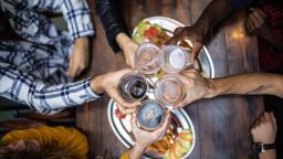 alcoholic drinking stock