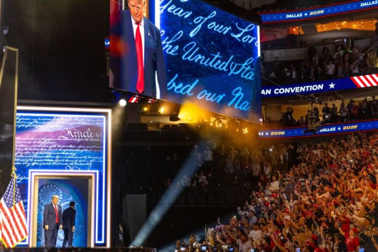 President Donald Trump arrives to close out the GOP midterm convention at American Airlines Center in Dallas on Thursday, September 10. Trump closed out the GOP midterm convention by repeatedly pleading with attendees to vote and asked supporters to treat November’s elections as if he were on the ballot.