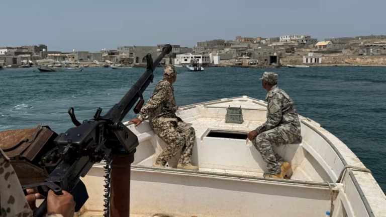 Apart from a few residential blocks and an airbase, Perim Island is mostly barren sand and rock. The Yemeni island in Bab Al-Mandab Strait is the new geopolitical pinch-point in the Iran war. Michael Pratt/CNN