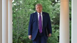 President Donald Trump arrives for a