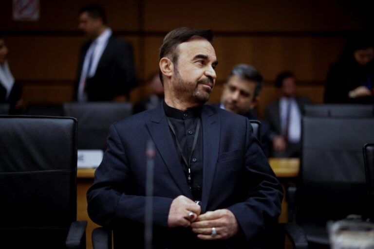 Iran's ambassador to the International Atomic Energy Agency, Reza Najafi, looks on before the beginning of the quarterly Board of Governors meeting in Vienna, Austria on March 2.