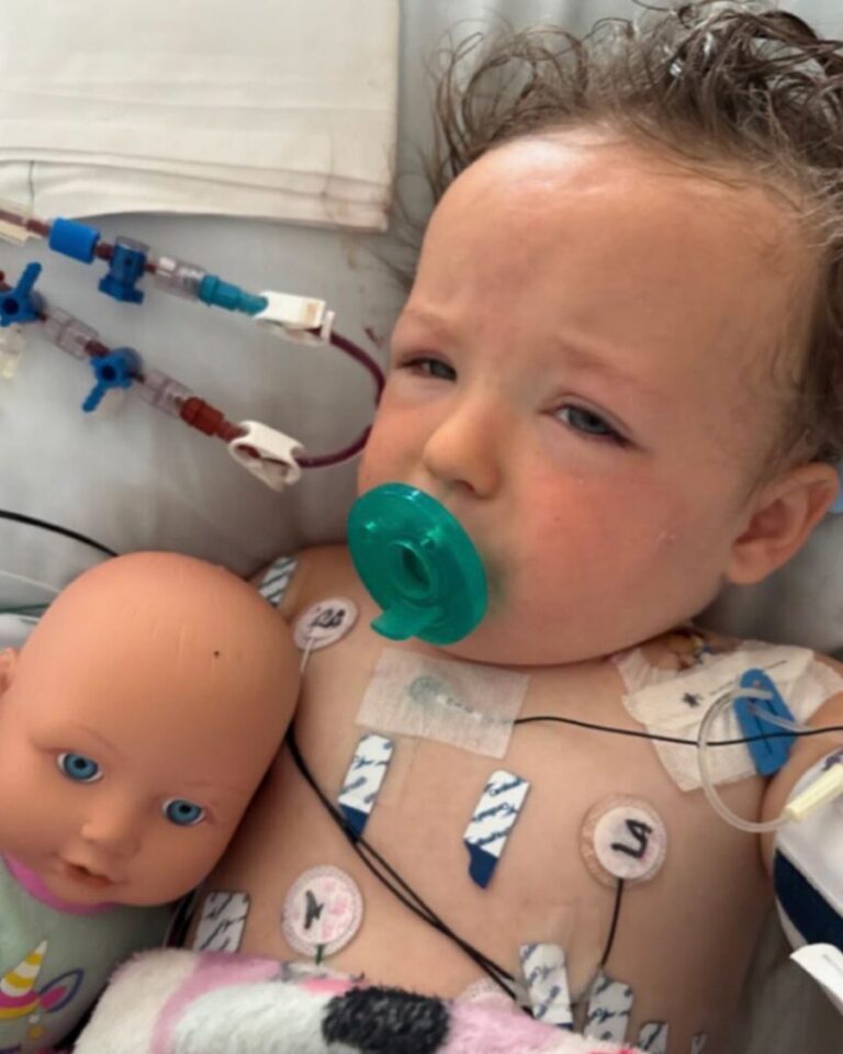 Brooklyn in pediatric intensive care at Rady Children’s Hospital.