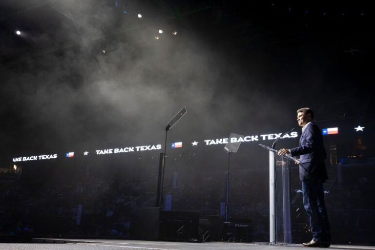 Talarico speaks at the Texas Democratic Convention in Corpus Christi on  June 26, 2026.