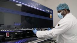 Inside the omics lab at the Institute for Healthier Living Abu Dhabi.