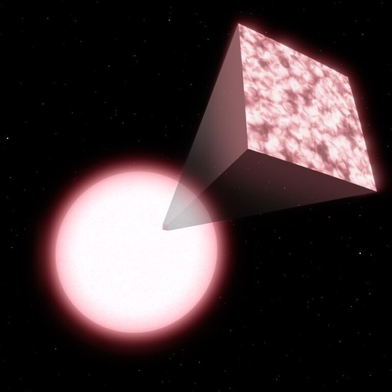 Another white dwarf that would appear pink to the human eye.