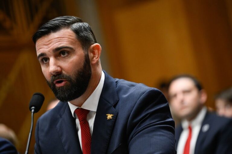 Cameron Hamilton speaks at a confirmation hearing to be the administrator for the Federal Emergency Management Agency in Washington on June 17, 2026.